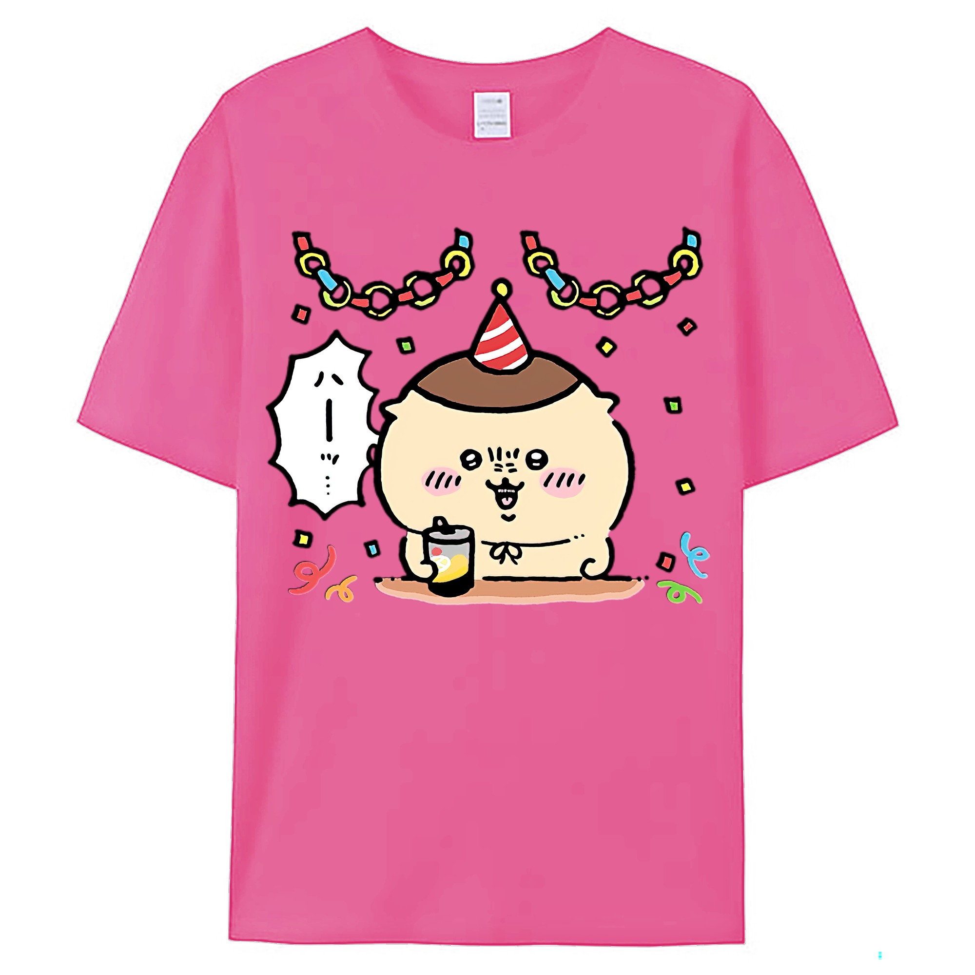 （画像用） ちいかわ くりまんじゅう Chii-kawa kuri manjū レディースカジュアルプリントTシャツ（綿100％）